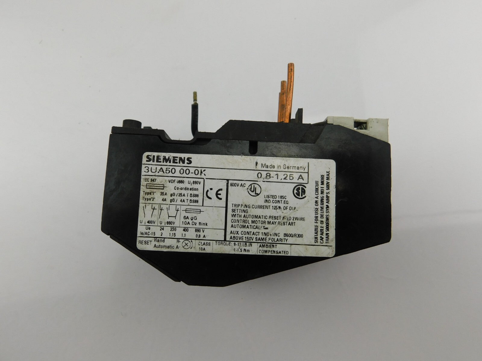 SIEMENS 3UA50 00-0K