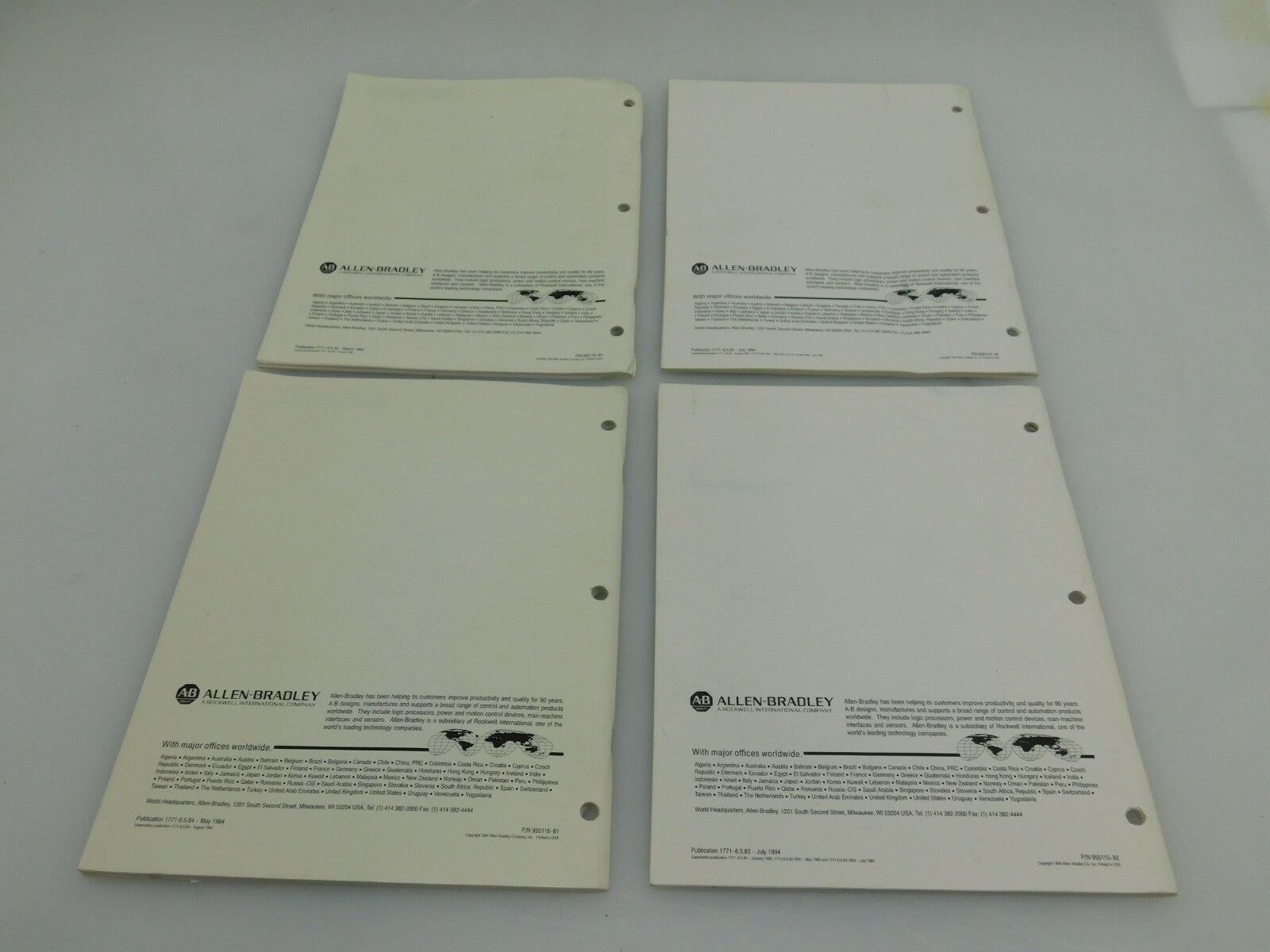 Handbuch ALLEN-BRADLEY Remote O/I Adabter Module 1771-ASB Series D ** 4 Stück **