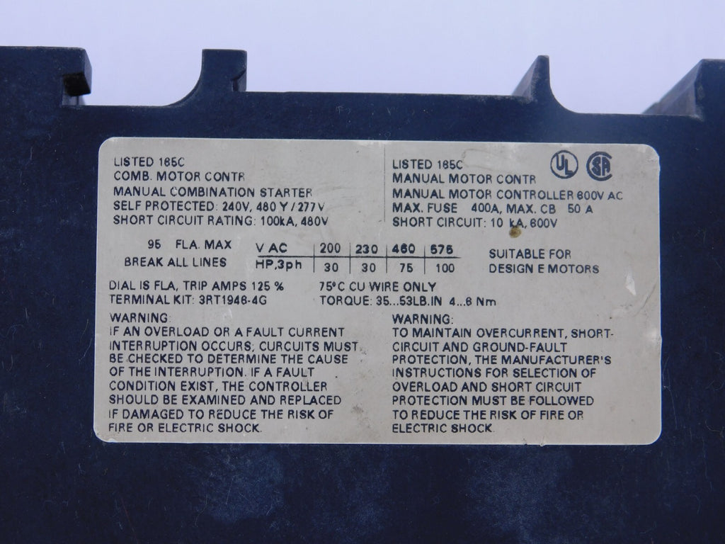 SIEMENS SIRIUS 3RV1041-4MA10