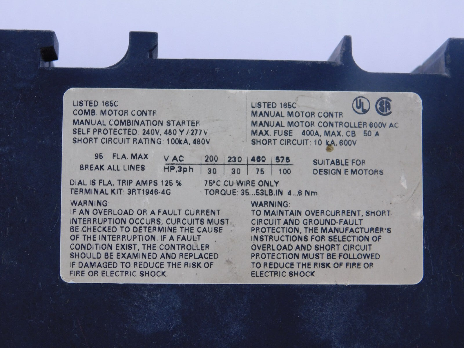 SIEMENS SIRIUS 3RV1041-4MA10
