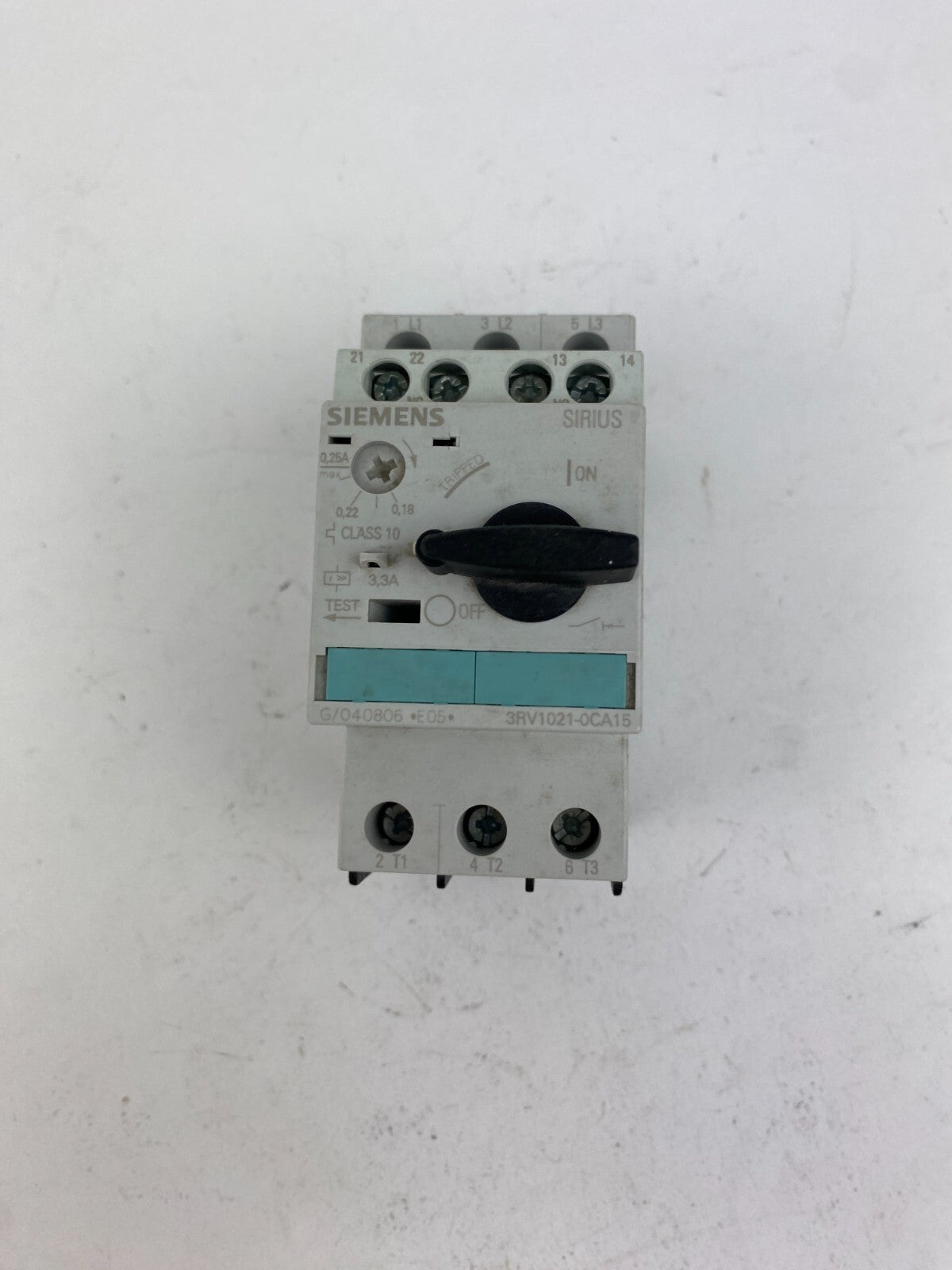 SIEMENS SIRIUS 3RV1021-0CA15  0,25A