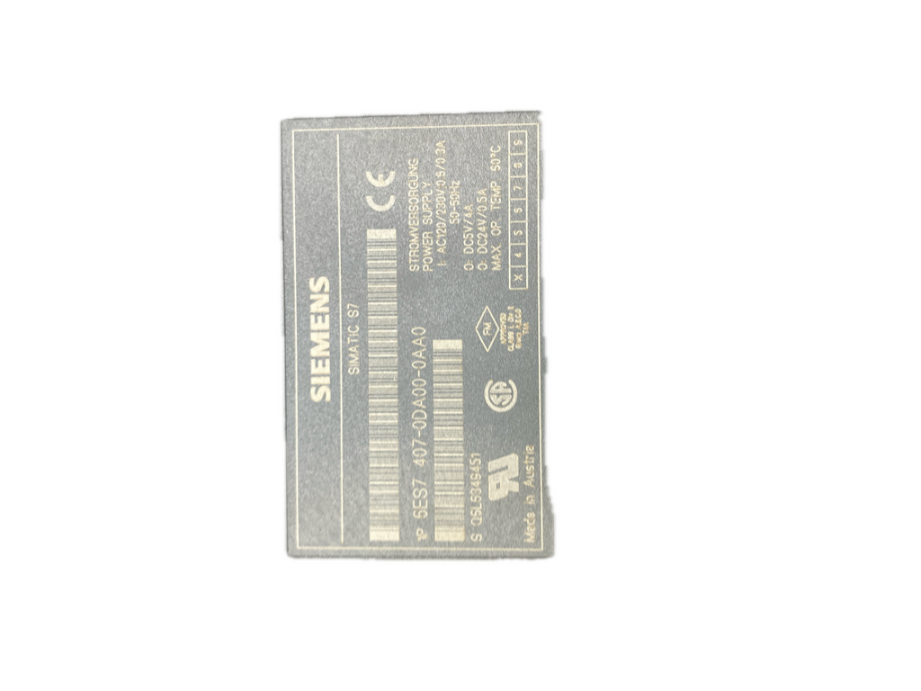 SIEMENS PS 407 4A SIMATIC S7 6ES7 407-0DA00-0AA0