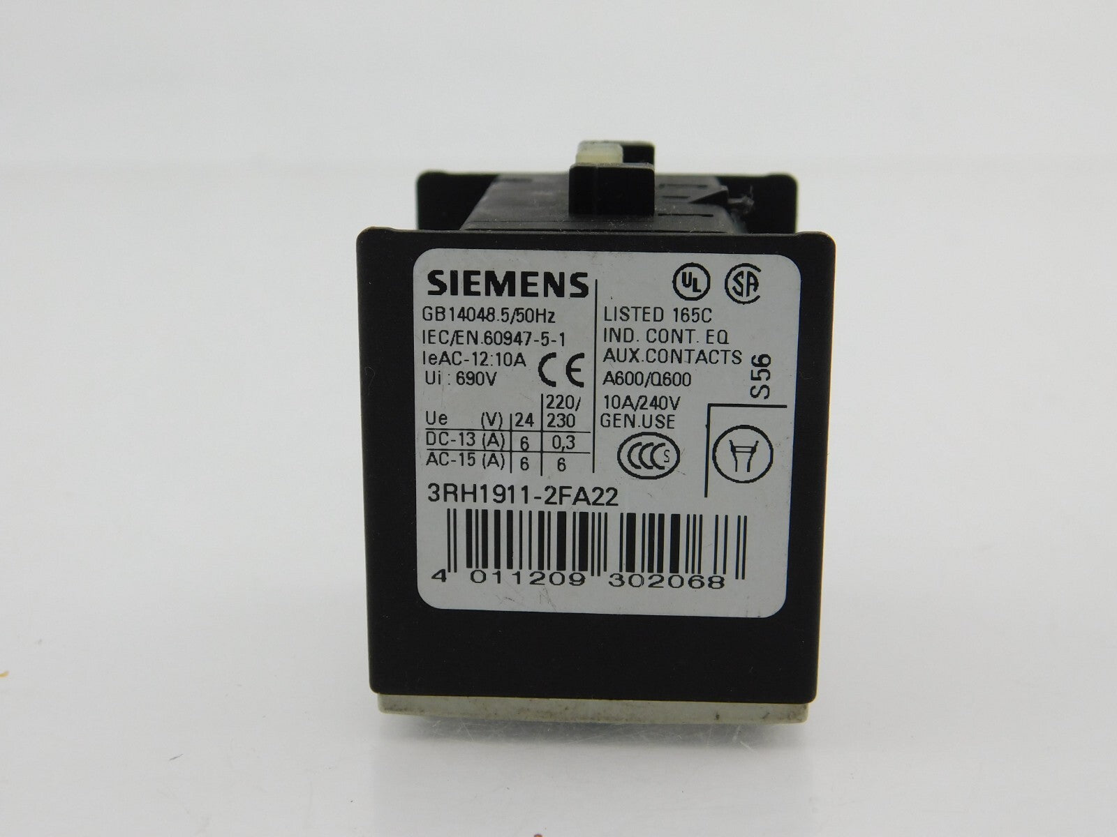 SIEMENS Hilfsschalterblock 3RH1911-FA22