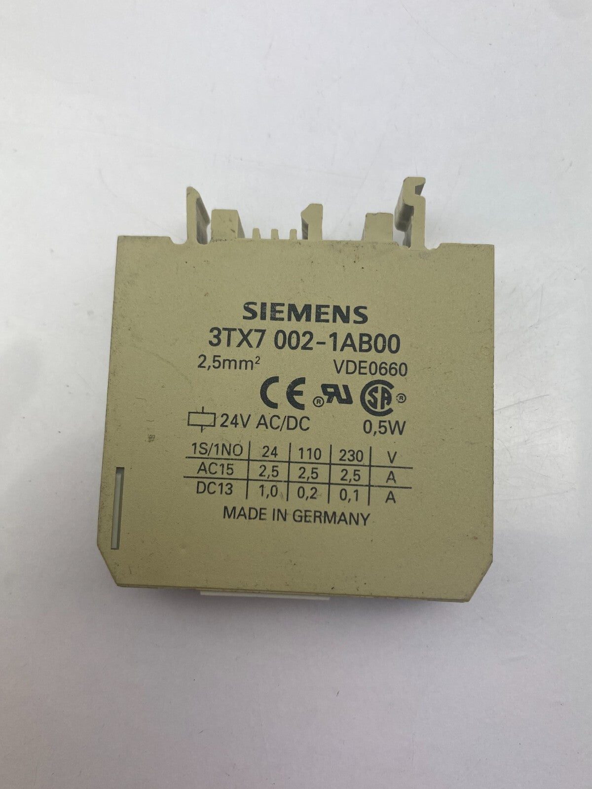 SIEMENS 3TX7 002-1AB00 2,5 mm