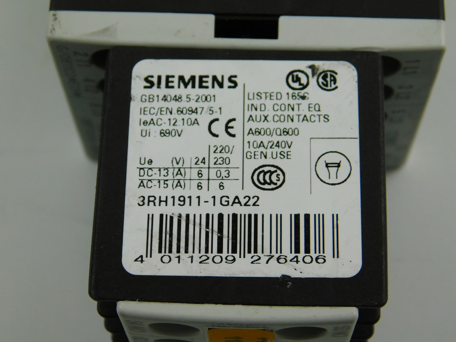 Siemens 3RT1015-1BB41 3RT1916-BB00