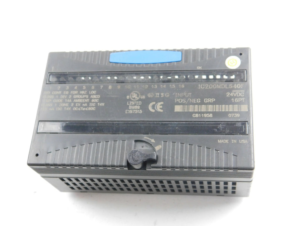 GE Fanuc IC200MDL640F Input 24VDC  Pos/Neg GRP  16PT  ** 3 Stück **