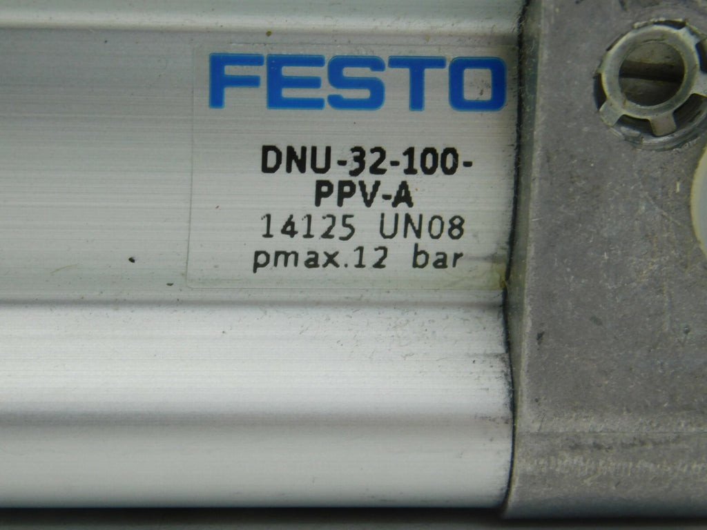 FESTO Normzylinder DNU-32-100-PPV-A 14125 UN08 Pmax.12 Bar