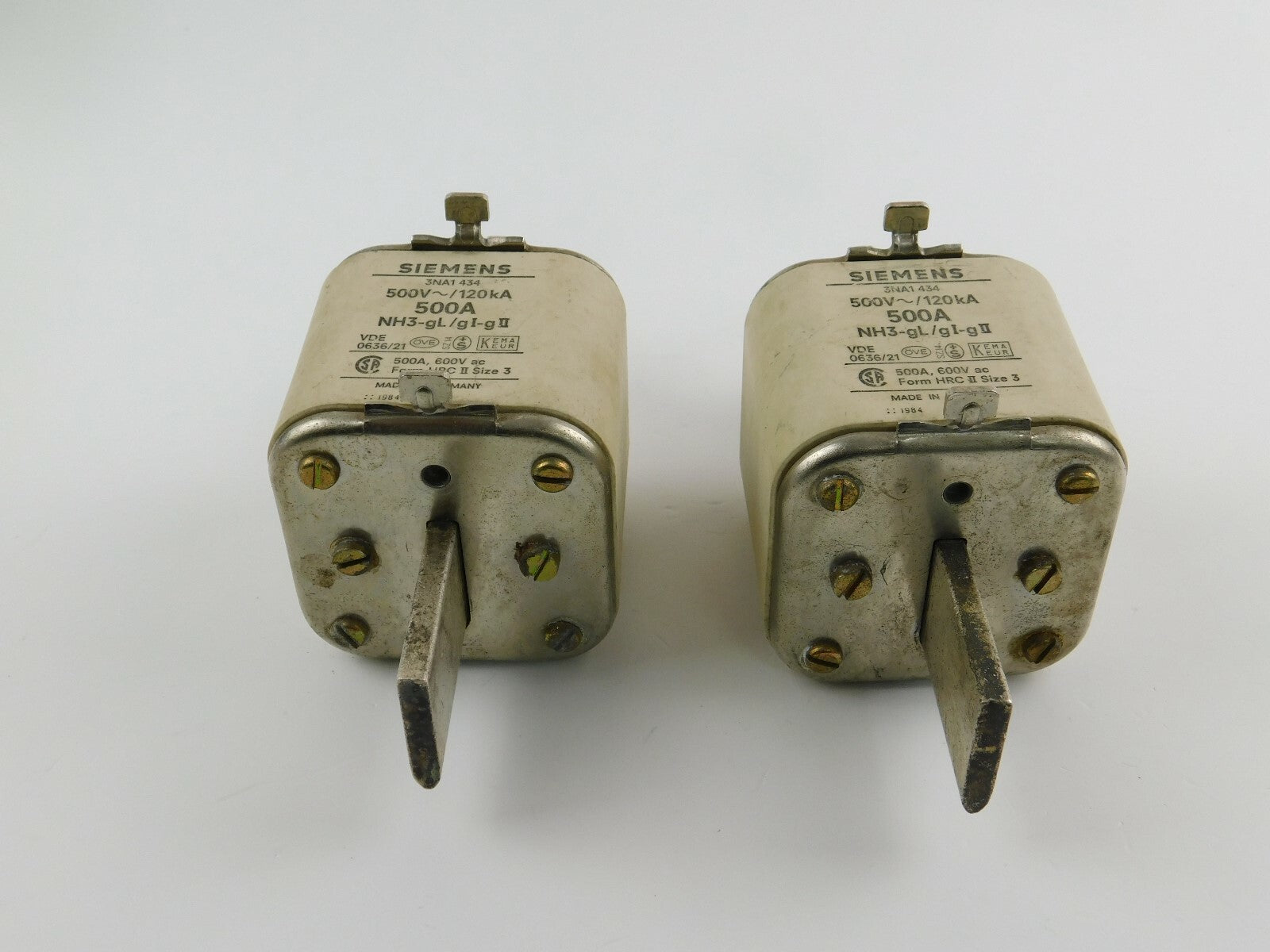 Siemens NH3-gL/gI-gII 500A 500V 3NA1 434  ** 2 Stück **