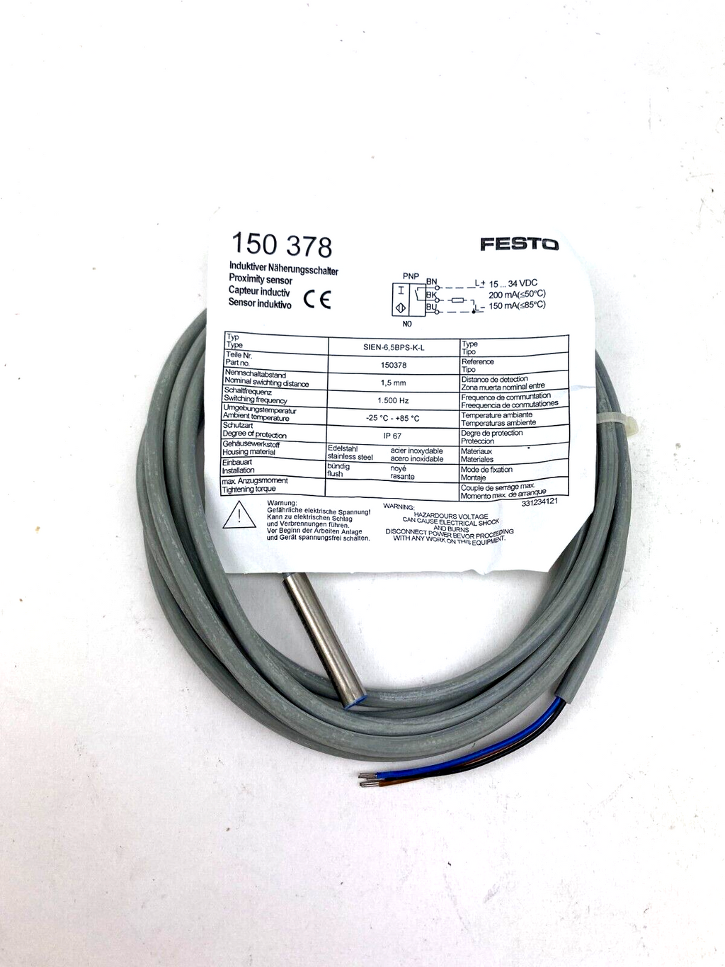 FESTO SIEN-6,5BPS-K-L 150 378