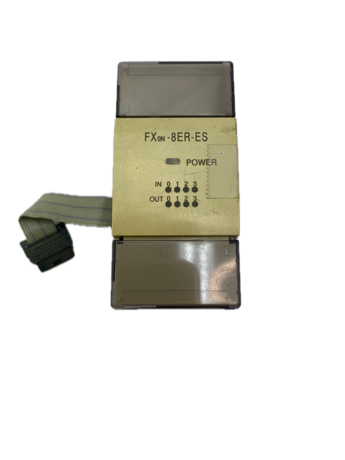 MITSUBISHI PROGRAMMABLE CONTROLLER MODEL FXON-8ER-ES/UL IN:24VDC 5mA OUT: 30VDC/