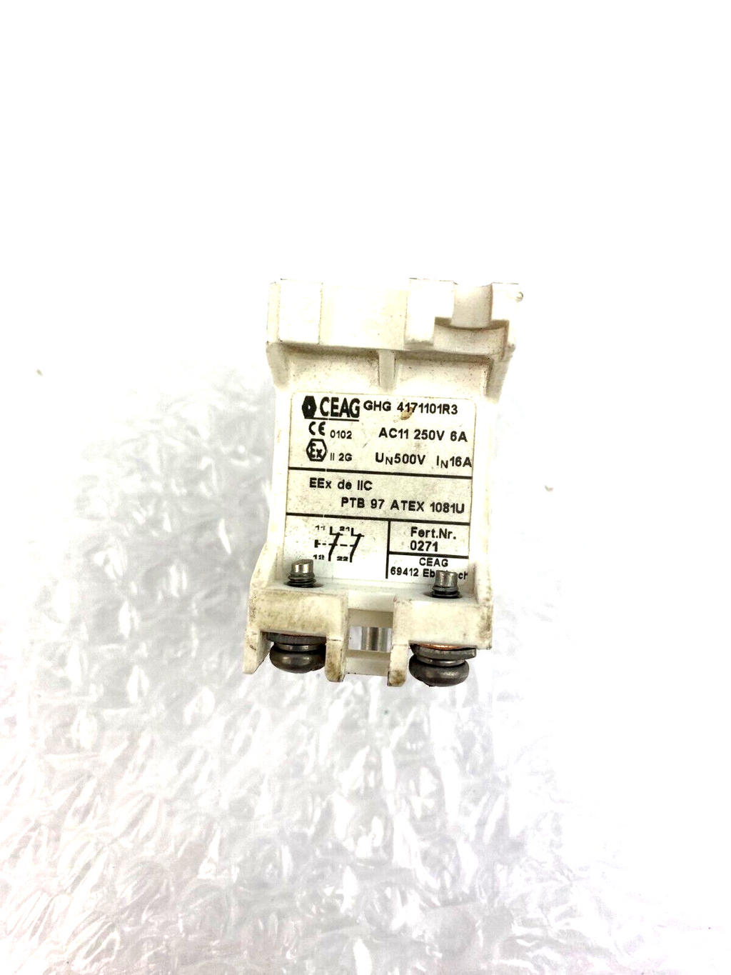 CEAG GHG 4171101R3 AC11 250V 6A