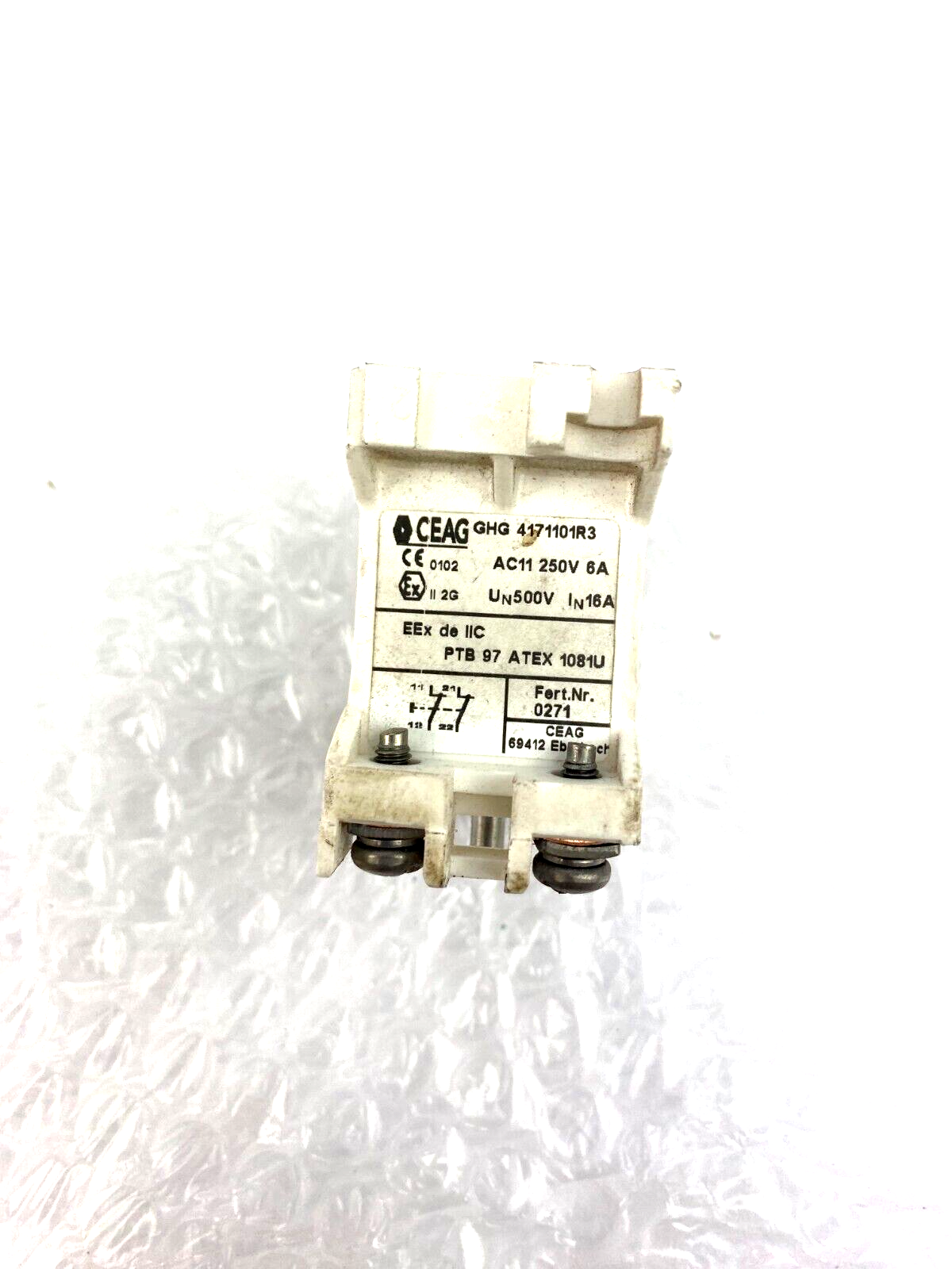 CEAG GHG 4171101R3 AC11 250V 6A