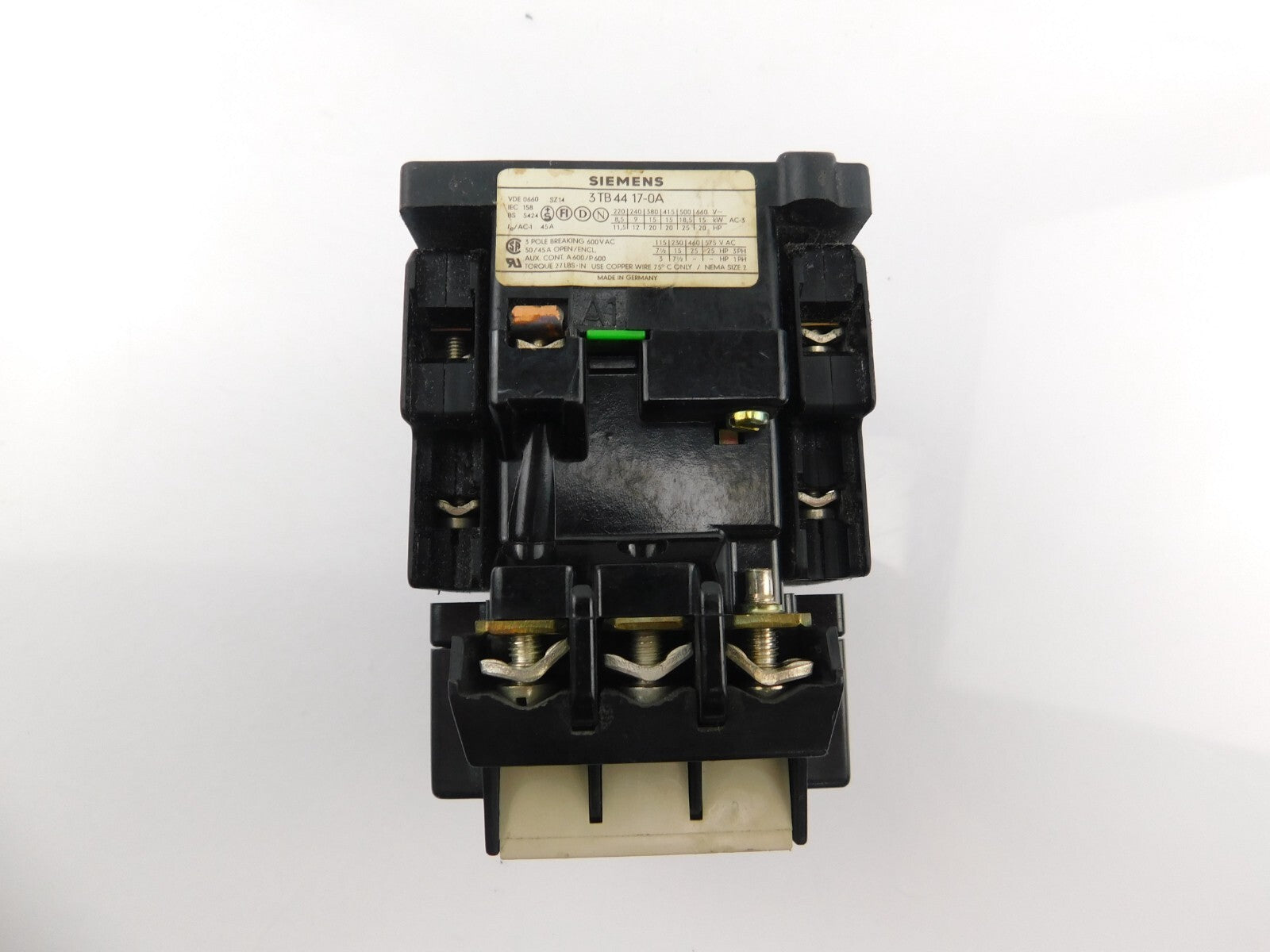 SIEMENS Hauptschütz 3TB 44 17-0A, 24V AC Spulenspannung