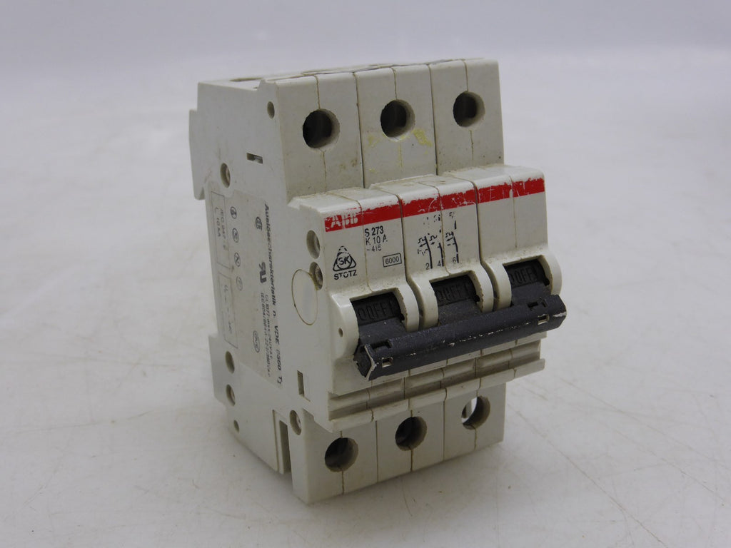 ABB S273 K 10A ~415 Sicherung Leitungsschutzschalter Sicherungsautomat