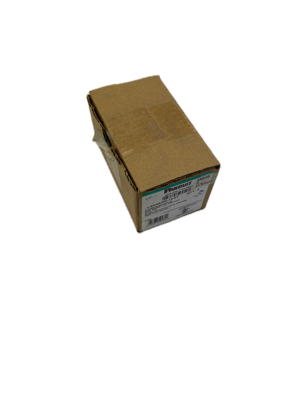 PANDUIT  LAM2A350-12-6Y ALUMINIUM MECHANISCHE DOPPELLAUFLASCHE, EIN LOCH