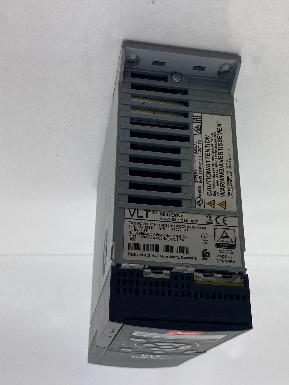 DANFOSS VLT Midi Drive FC-280P1K1T4E20H1BXCXXXSXXXXAX 1.1kW 1.5HP
