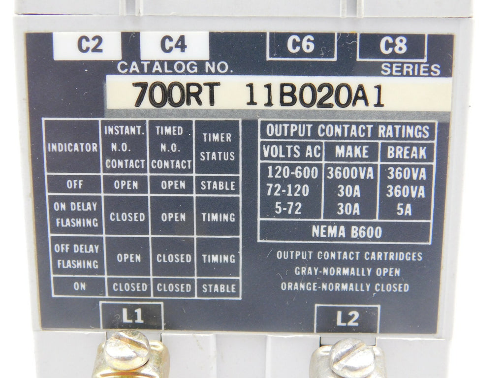 ALLEN BRADLEY BUL. 700 TYPE RT SOLID STATE TIMER 700RT