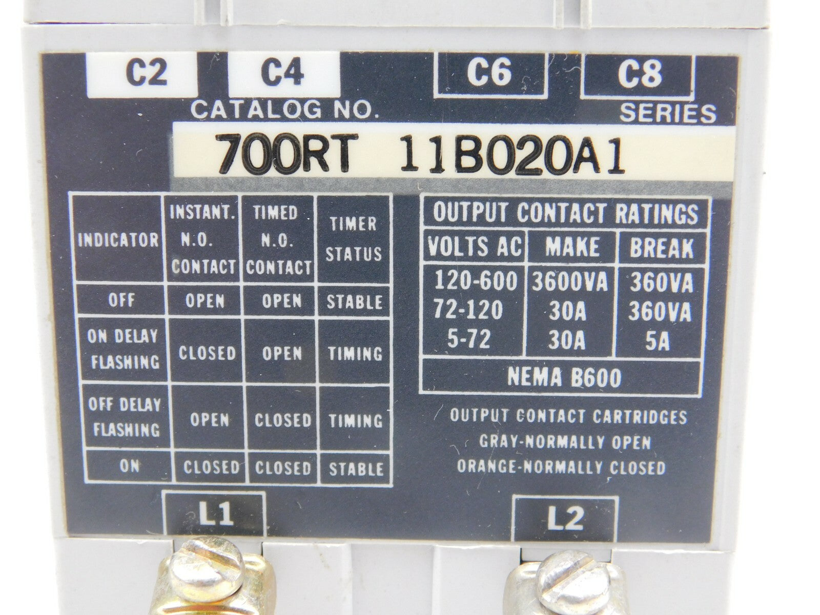 ALLEN BRADLEY BUL. 700 TYPE RT SOLID STATE TIMER 700RT