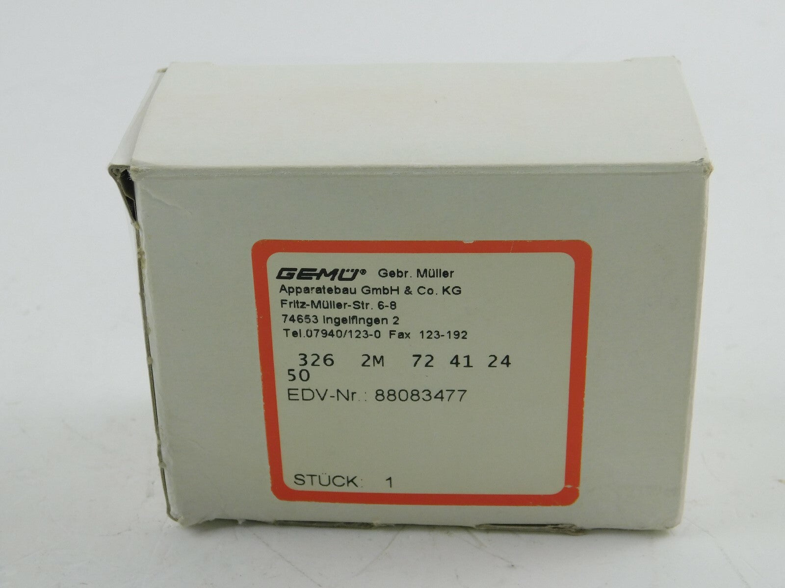 Gemü Typ 326-1 326 2M 72 41 24