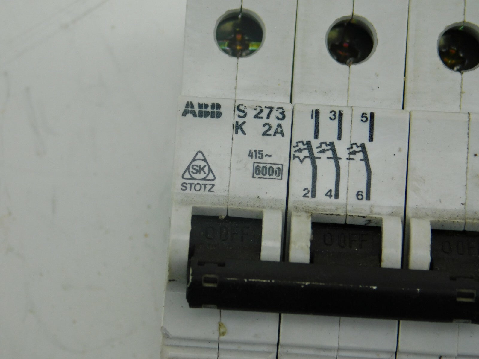 ABB LEITUNGSSCHUTZ  S273 K 2A 415~ 6000  ** 2 Stück **