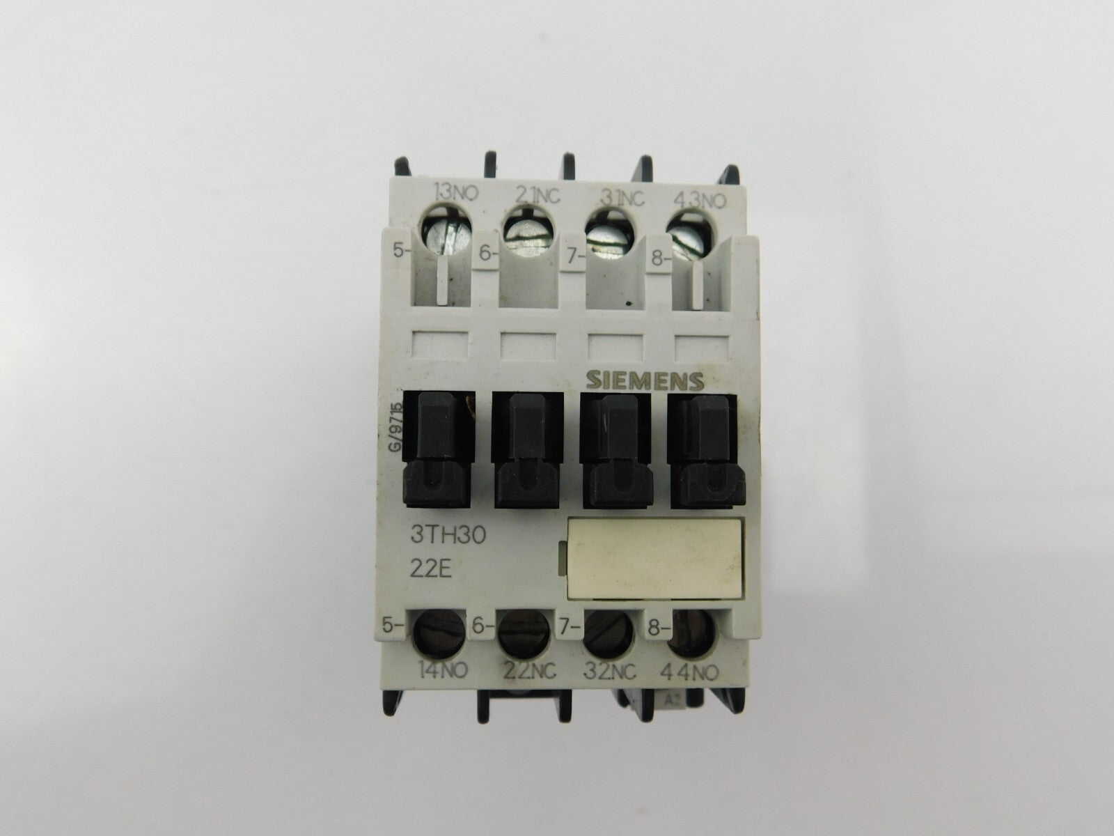 SIEMENS 3TH3022-0B 2S+2O/2NO+2NC 22E 24V