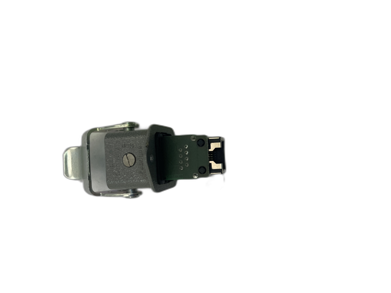 Harting Push-Pull RJ45 Einbaubuchse / Datensteckverbinder mit Halteblech