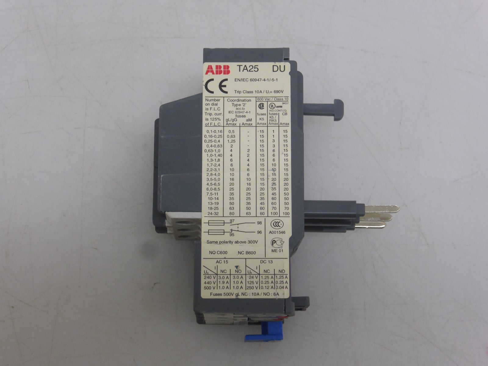 ABB TA25 DU  2,8-4 A mit Markierung