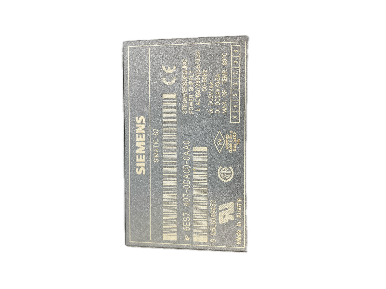 SIEMENS SIMATIC S7 6ES7 407-0DA00-0AA0 ...Defekt