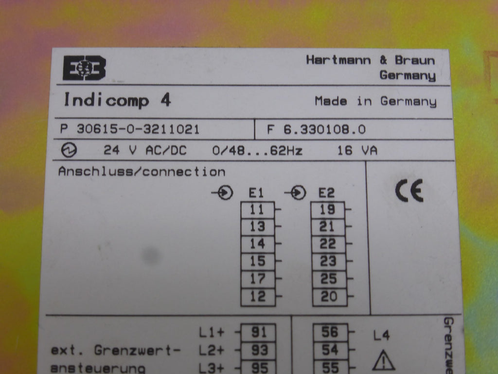 ABB H&B Indicomp 4  P 30615-0-3211021  F 6.330108.0