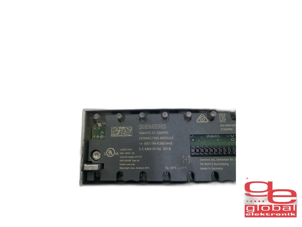 SIEMENS SIMATIC ET 200PRO CONNECTING MODULE  6ES7 194-4CB00-0AA0 ** 2st**