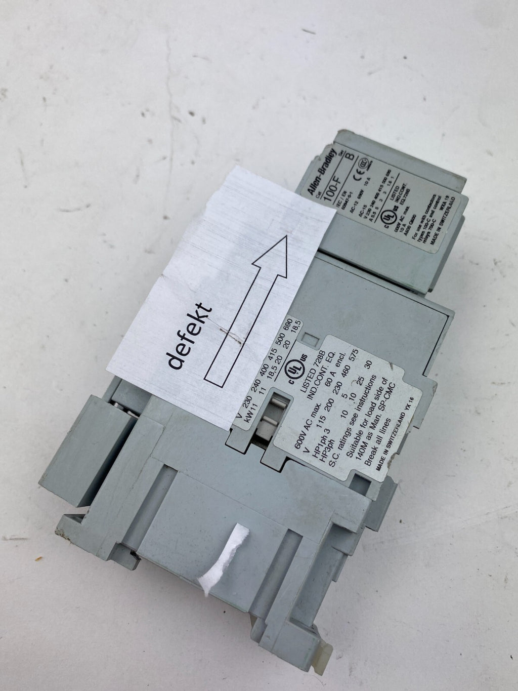 ALLEN-BRADLEY 100-C37*00+100-F...defekt