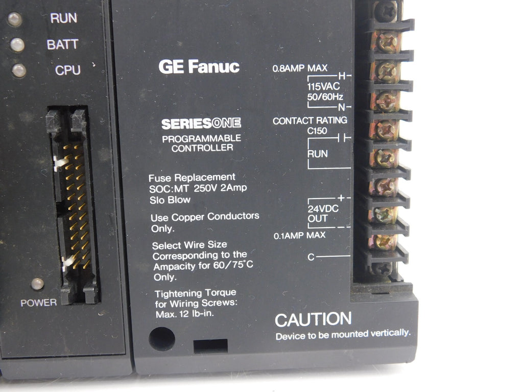 GE FANUC SERIES ONE PROGRAMABLECONTROLLER IC610MDL124A i/O simulator module