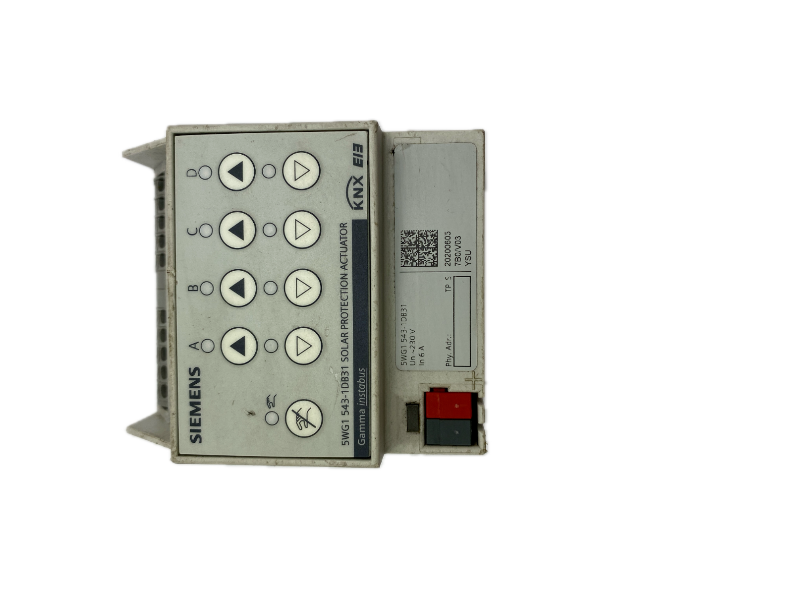 SIEMENS 5WG1 543-1DB31 SOLAR PROTECTION ACTUATOR