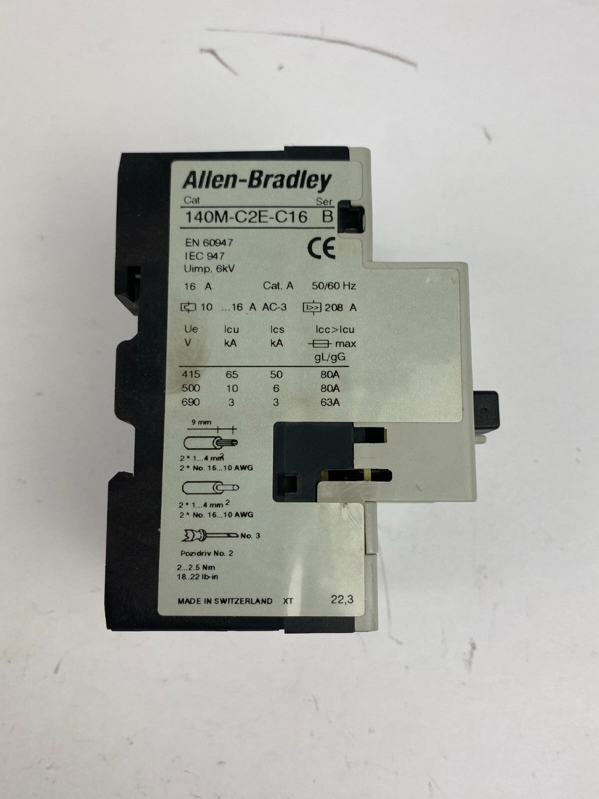 Allen-Bradley 140M-C2E-C16 B 6kV 16A +140M-C-A A