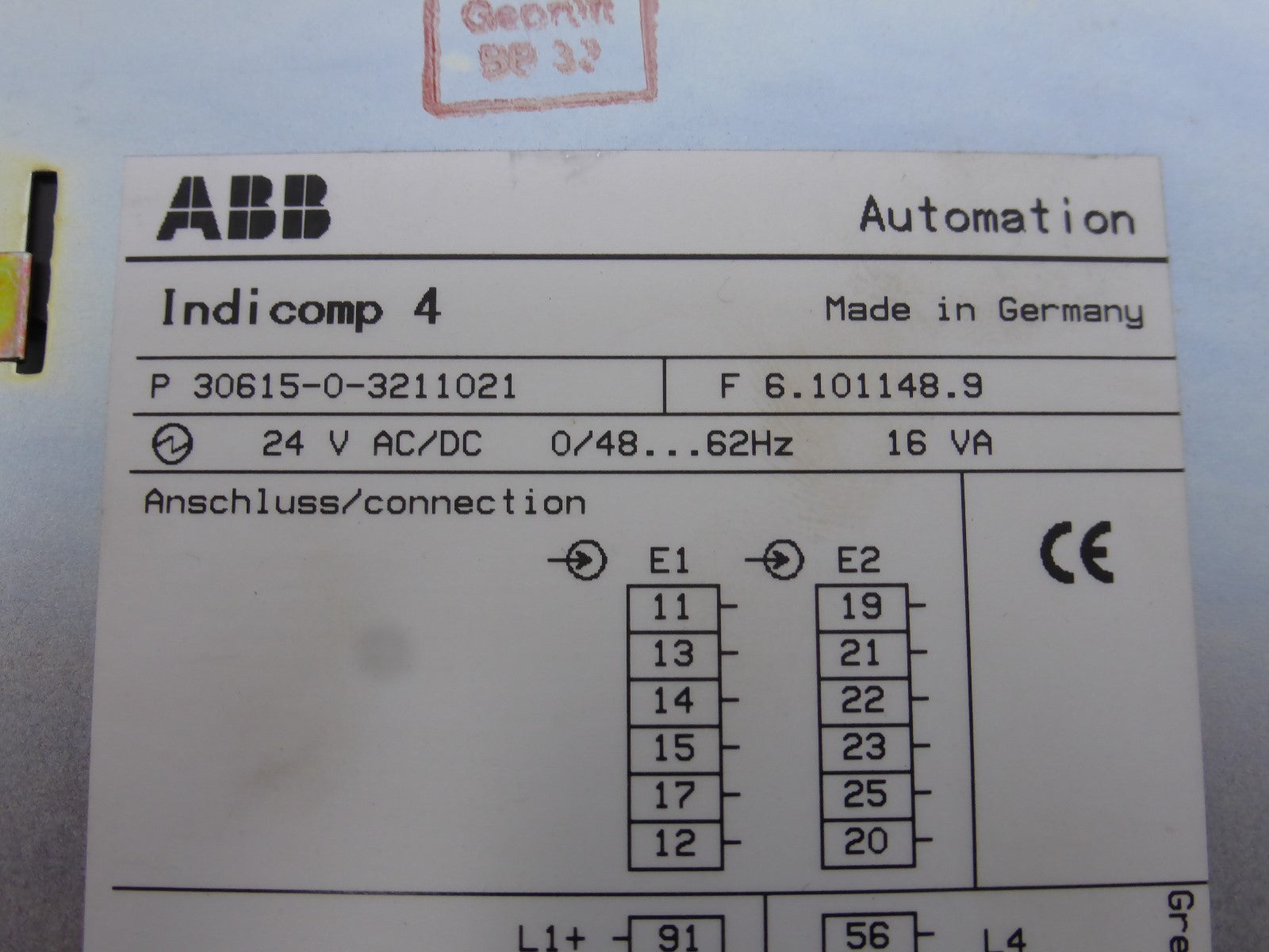 ABB H&B Indicomp 4  P 30615-0-3211021