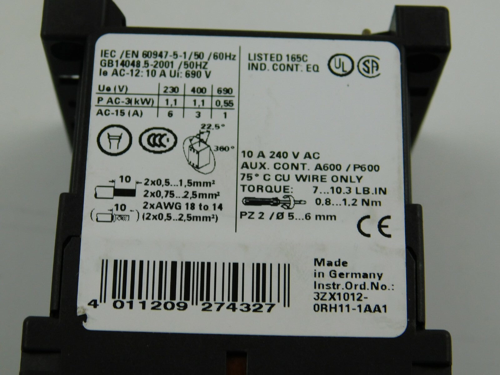 Siemens  Schütz 3RH1131-1BB40 3RT1916-1BB00 ** 3 Stück **