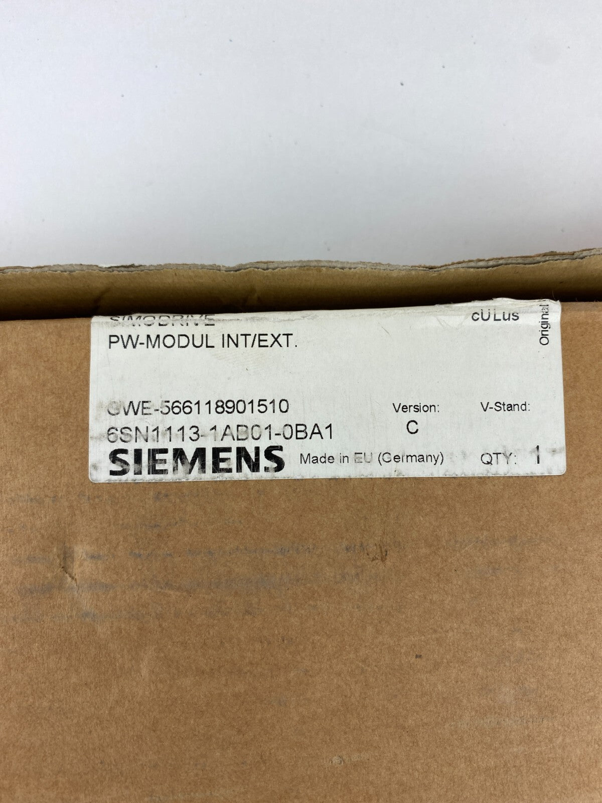 SIEMENS 6SN1113-1AB01-0BA1 GWE-566118901510