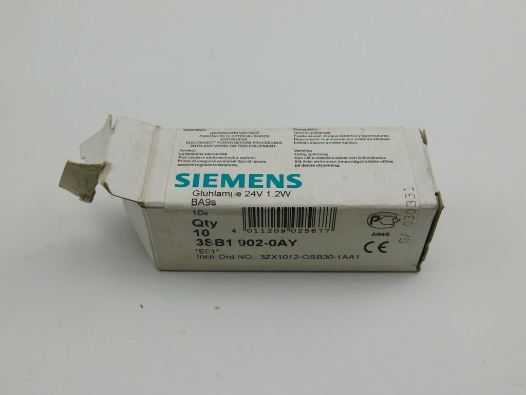 SIEMENS 3SB1 902-0AY Glühlampe 24 V 1,2 W