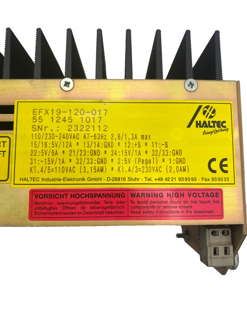 HALTEC EFX19-120-017