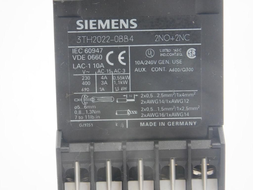 SIEMENS 3TH2022-0BB4 22E