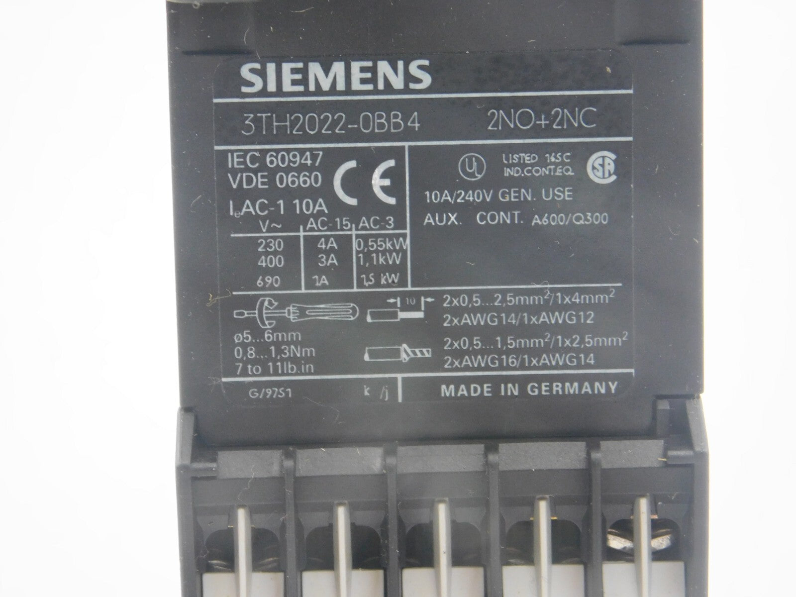 SIEMENS 3TH2022-0BB4 22E