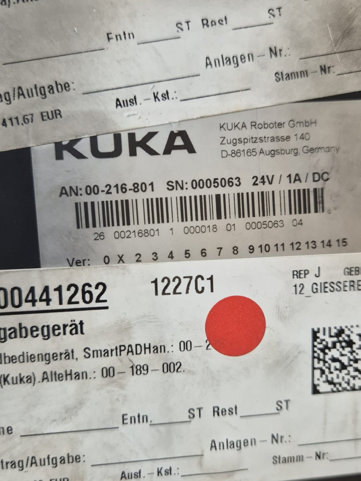 KUKA Roboter Komplett KR 10 R1100 sixx  VKR C4 compact Bedienpanel 00-216-801