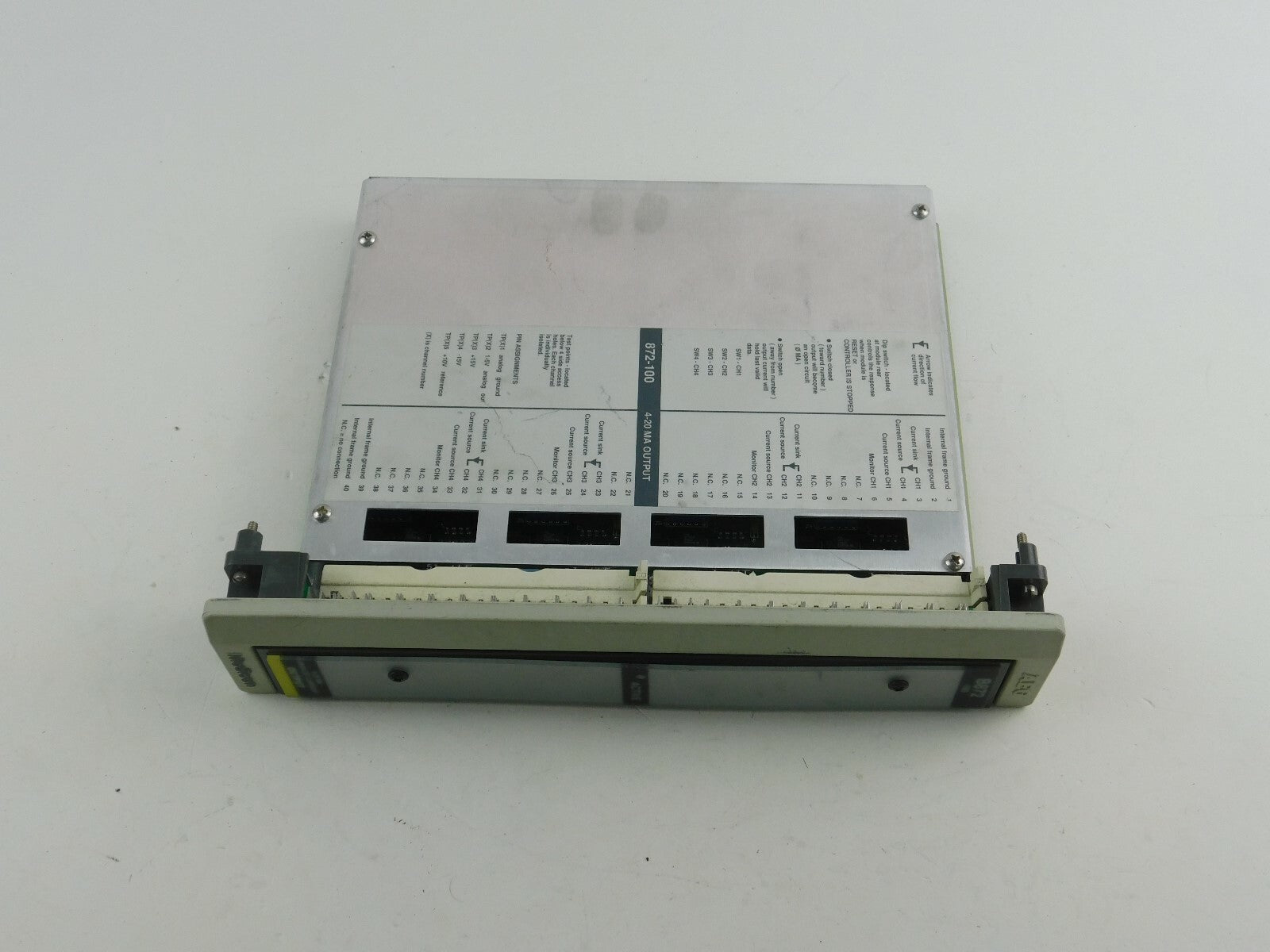 AEG Modicon  AS-B872-100  Analog Current Output  4-20mA
