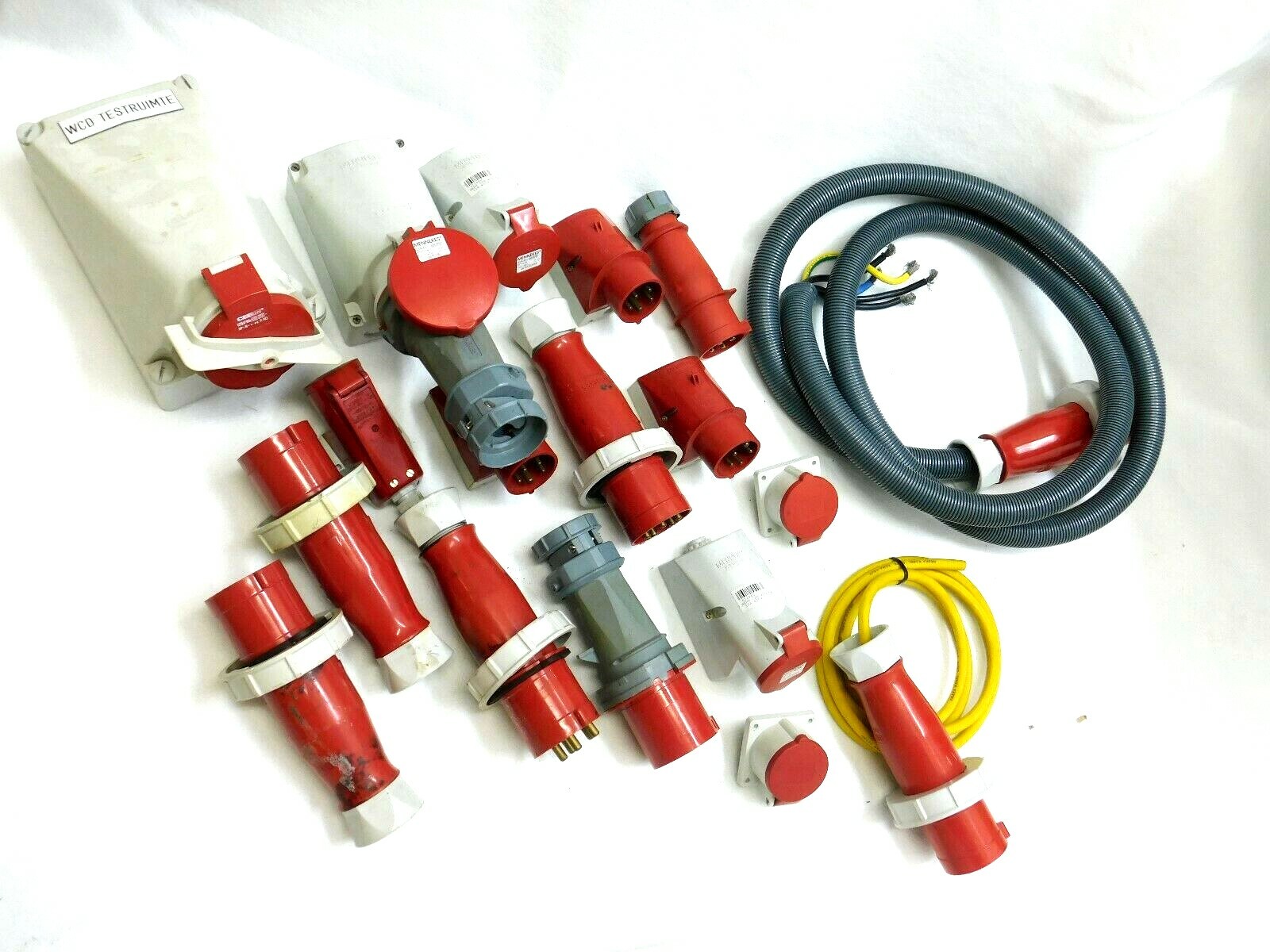 CEE Starkstrom Stecker Kupplung Wandsteckdose Mennekes ** Posten 18-teilig **