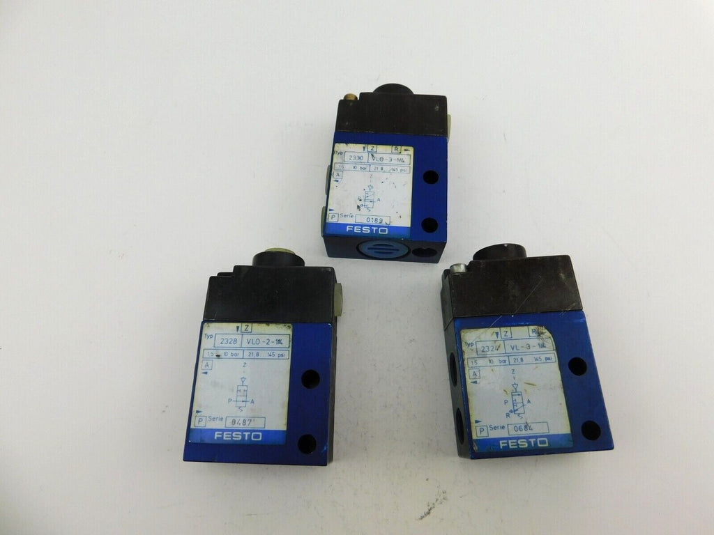 Festo  typ 2330 VL0-3-1/4 /  typ  2328 Vl0-2-1/4 / typ 2324 VL-3-1/4