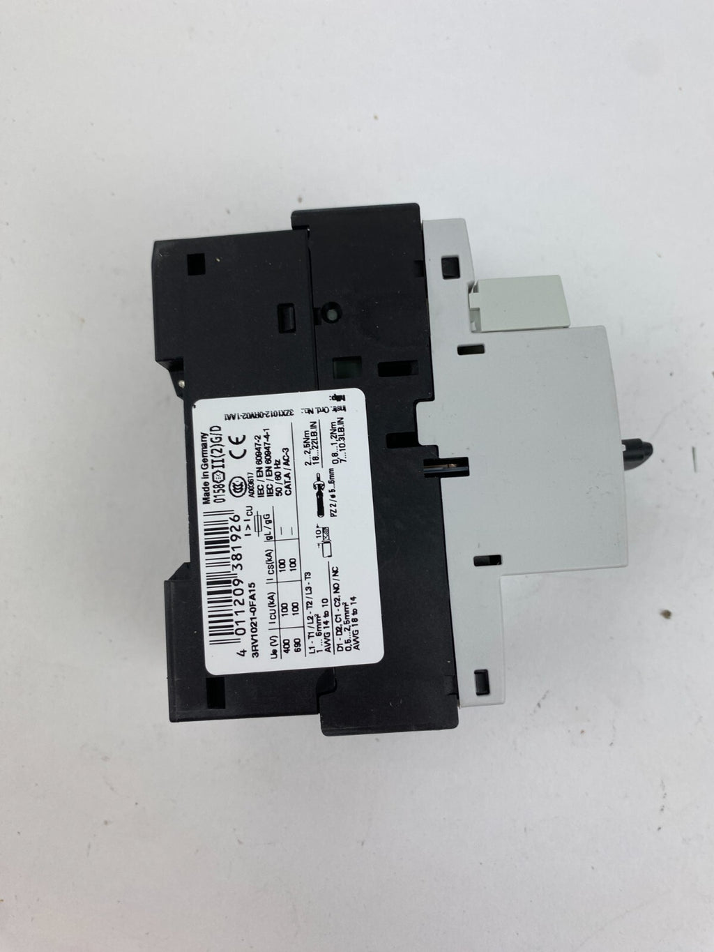 SIEMENS SIRIUS 3RV1021-0FA15 0,5A