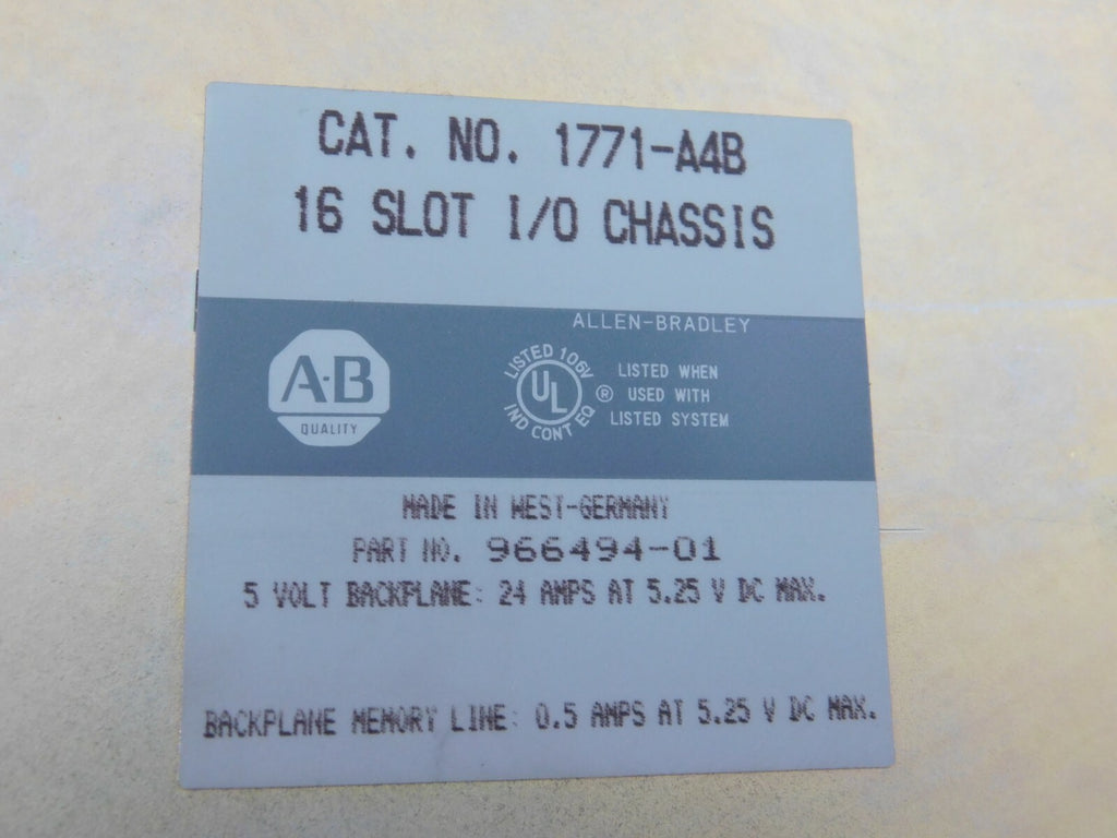 A-B ALLEN BRADLEY  CAT.NO.1771-A4B
