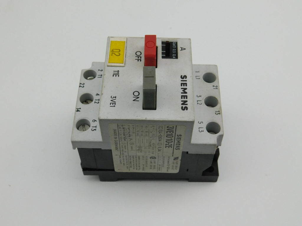 SIEMENS Motorschutzschalter 3VE1010-2E