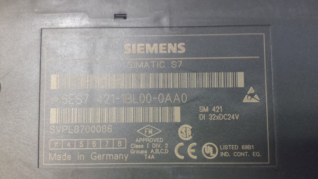 Siemens Simatic S7 6ES7 421-1BL00-0AA0 6ES7412-1BL00-0AA0