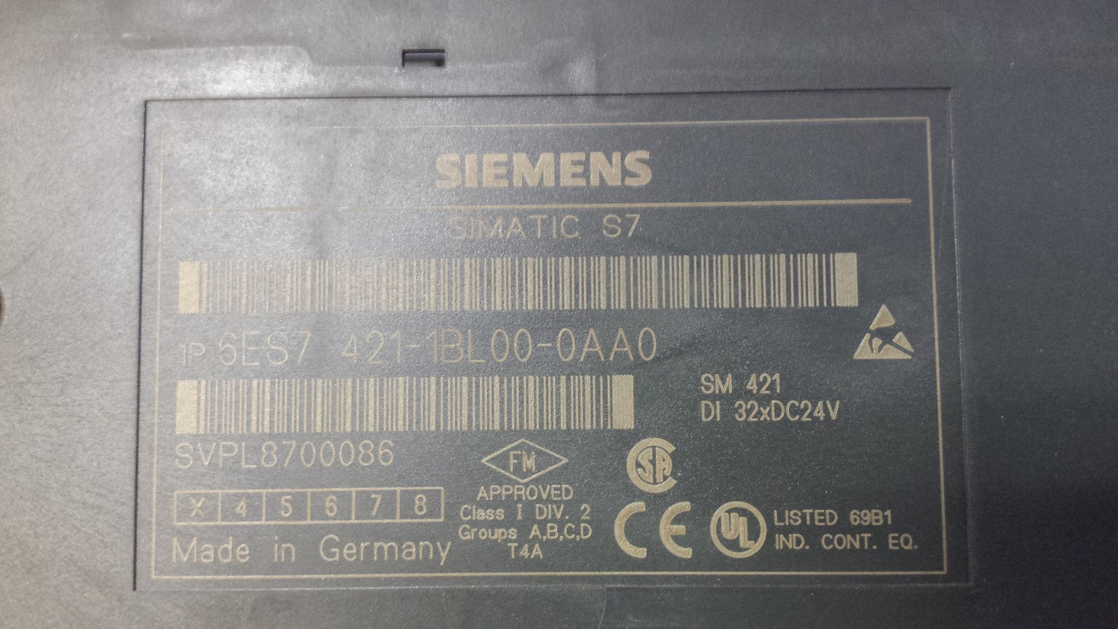 Siemens Simatic S7 6ES7 421-1BL00-0AA0 6ES7412-1BL00-0AA0
